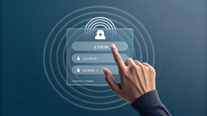 Tap into seamless digital experience with intuitive login interface for modern users