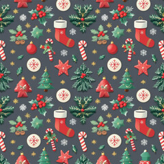 christmas seamless pattern