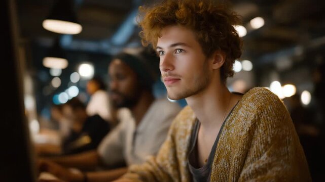 A multicultural group of gamers collaborating in an AR world where each player&rsquo;s environment reflects their cultural background &mdash; digital multiculturalism, immersive teamwork, and global gaming