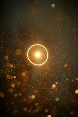 orthodox christmas abstract gold halo circle ethereal calm vibe