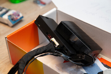 Car alarm installation. Security system with remote start.