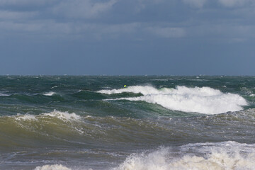 mer pendant la temp&ecirc;te