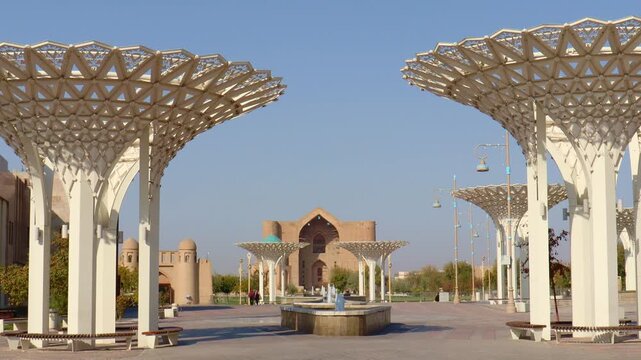 22 October 2025, Mausoleum of Khoja Ahmed Yasawi, Turkestan City, Kazakhstan