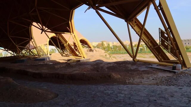 22 October 2025, Kultobe (or Kul Tobe) in Turkestan, Kazakhstan, refers to an ancient, multi-layered archaeological settlement, Complex of Khoja Ahmed Yasawi, Turkestan City, Kazakhstan