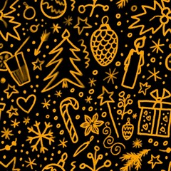 seamless pattern with christmas tree new year background wallpaper fabric fashion design allover print ornament 