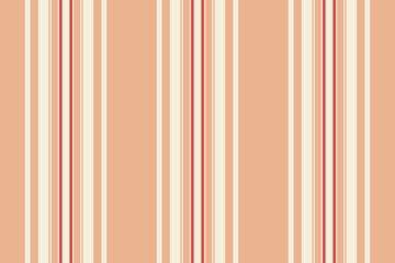 Obraz premium Brazil texture pattern textile, usa stripe lines fabric. Hat vertical seamless background vector in antique white and orange colors.