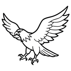 Obraz premium vector illustration of an eagle