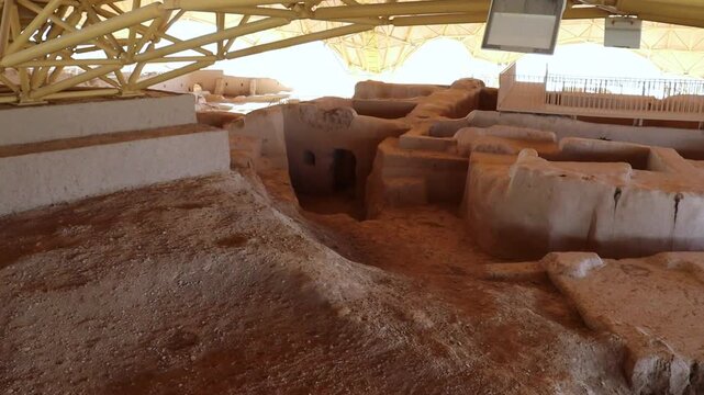 22 October 2025, Kultobe (or Kul Tobe) in Turkestan, Kazakhstan, refers to an ancient, multi-layered archaeological settlement, Complex of Khoja Ahmed Yasawi, Turkestan City, Kazakhstan