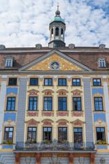 Rathaus, Fassade, Renaissance, Marktplatz, Coburg, Oberfranken, Franken, Bayern, Deutschland, Europa