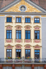 Rathaus, Fassade, Renaissance, Marktplatz, Coburg, Oberfranken, Franken, Bayern, Deutschland, Europa
