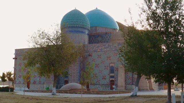 22 October 2025, Mausoleum of Khoja Ahmed Yasawi, Turkestan City, Kazakhstan