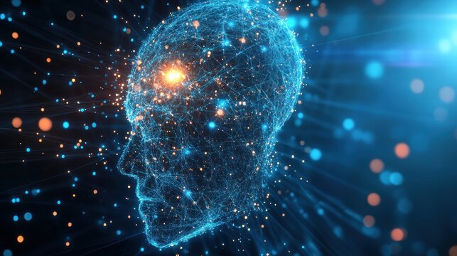 AI-powered Futuristic Cyber Mind Analyzing Global Operations - Powered by Adobe