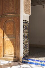 Palais de la Bahia, son architecture, Marrakech, Maroc
