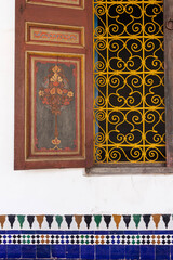 Palais de la Bahia, son architecture, Marrakech, Maroc