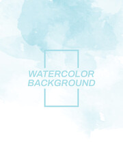 Soft abstract light blue watercolor wash texture offers a versatile and serene background graphic, perfect for modern creative projects