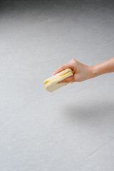 steamed bread or bun filled with srikaya jam