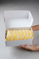 steamed bread or bun filled with srikaya jam