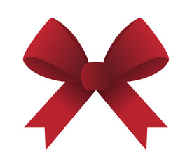 Fototapeta premium Lazo rojo con extremos en punta