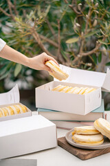 steamed bread or bun filled with srikaya jam