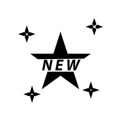 New label icon design template