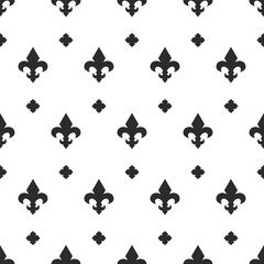 Luxury pattern with Fleur de lis. Vintage Fleur de Lis seamless pattern. Vector illustration