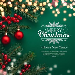 christmas background with christmas tree.