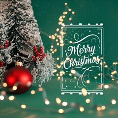 christmas background with christmas tree.