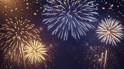 Happy new year 2026 holiday celebration card design illustration with winter snow, vector text, star, and night lights decoration