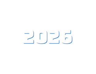New year 2026 logo design template