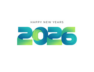 New year 2026 logo design template