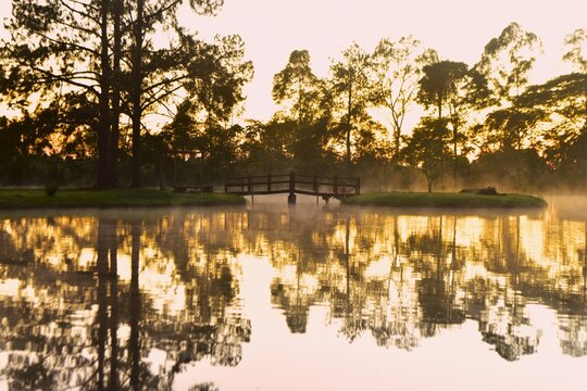 Amanecer en la laguna