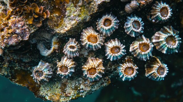 A time-lapse image showing the formation of barnacle colonies over time