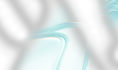 Flowing teal lines create dynamic abstract light effect transparent background