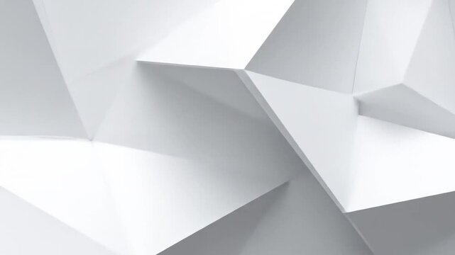 Abstract image of folded white paper. Geometric shapes create shadows and highlights