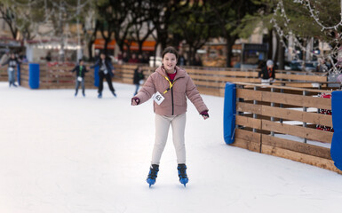 Pattinando sul ghiaccio