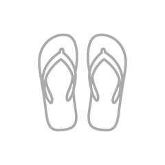 Flip-Flops Icon Design Illustration