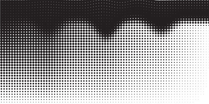Print Dotted halftone gradient texture. Fading polka dot background. Repeating dot gradient pattern background.