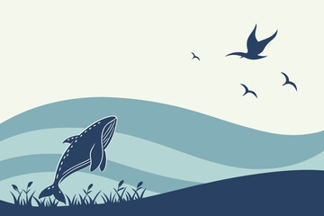 Gothic Raven Silhouette &ndash; Minimalist Crow on Bare Tree Branch Line Art