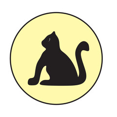 black cat silhouette