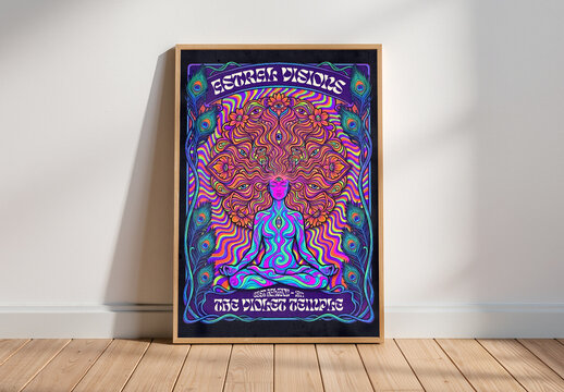 Mystic Yoga Retreat Poster Template Set