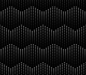 Black and white seamless pattern. Modern geometric background. Grid with hexagons.