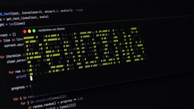 Close-up of a monitor showing a developer's coding workspace with highlighted lines PENDING, symbolizing software creation, backend infrastructure, and modern tech environments