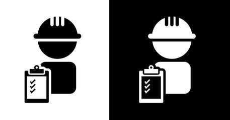 black and white illustration of construction icon