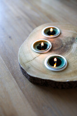 petites bougies décoratives