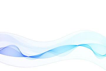 Blue wave pattern. Vector template. Abstract decor element. Eps 10