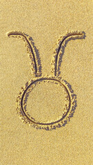 The imprint of the zodiac sign Taurus