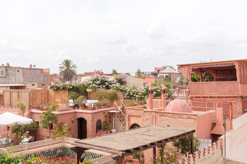 Marrakech, vue sur les toits, Maroc