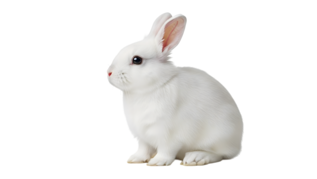 Rabbit isolated on transparent background - Powered by Adobe