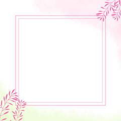pink flower frame