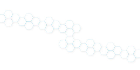 Abstract white hexagon concept background. Modern pattern polygon art in illustration art background.  geometry science and technology.